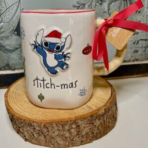 NEW Christmas Rae Dunn Disney Stitch Mug - Stitch-mas